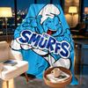 Blue Smurfs Print Blanket - Soft & Comfortable, for Bedroom, Travel, Sofa, Home Decoration - Birthday Christmas Gift for Friend