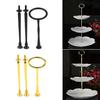 2/3 Tiers Cake Rod Plate Stand Handle Fitting Hardware Wedding Party Supplies
