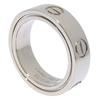 Cartier Secret Love Ring Pendant Top K18 White Gold #4.5(US Size) 9.5g Women Used