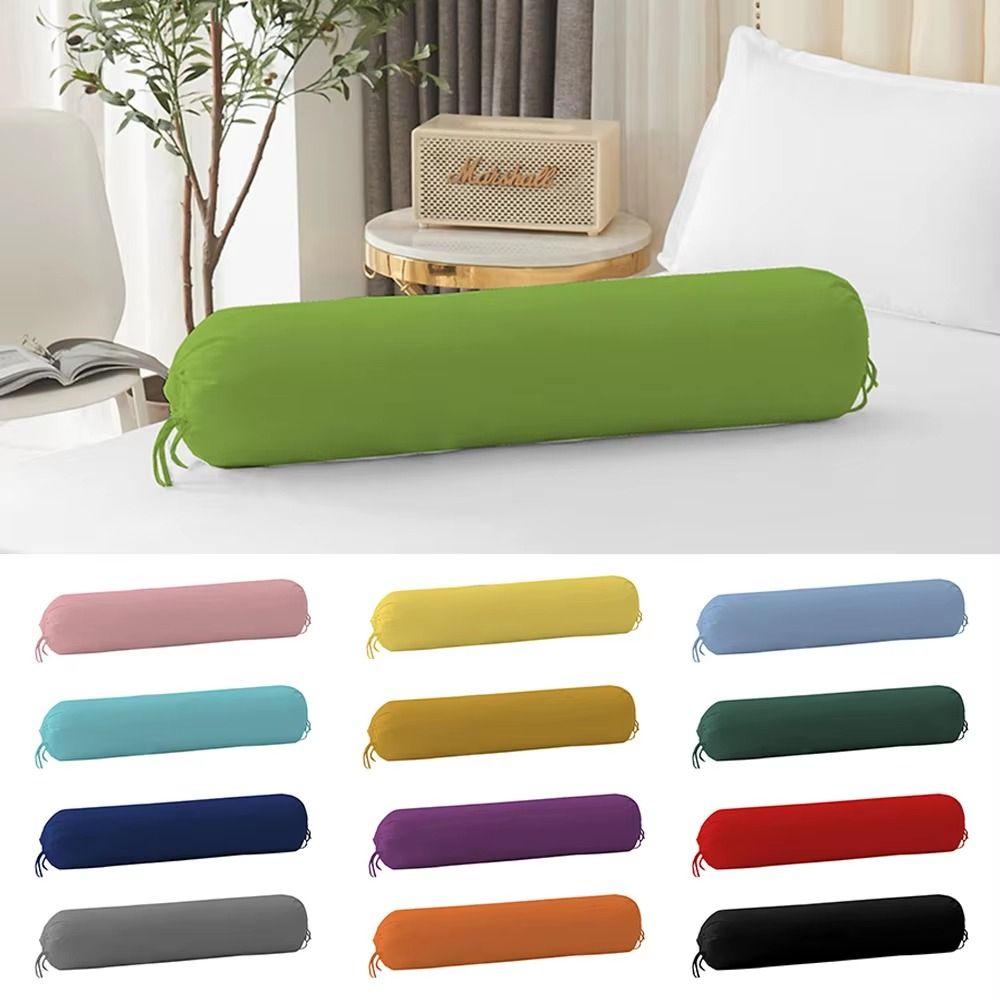 Washable Cylindrical Pillowcase 106x35cm Pillow Sleeves Round Bed Roll Cushions Bedroom