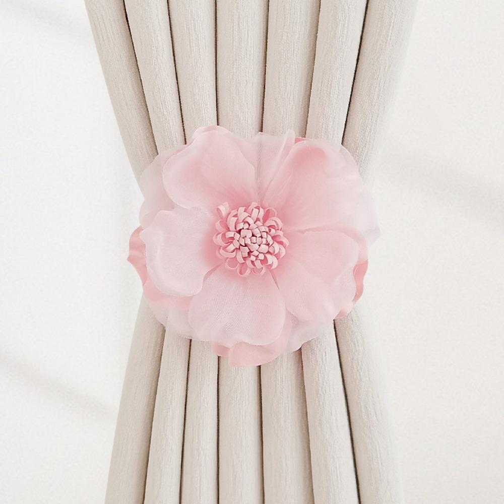 Magnetic Curtain Strap Flower Shape Curtain Fixer Clip Curtain Hanging Rope Home Decoration
