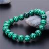8 мм хризоколла малахитовые браслеты для женщин и мужчин натуральный камень бусины круглой формы рельефный браслет ювелирные изделия подарок