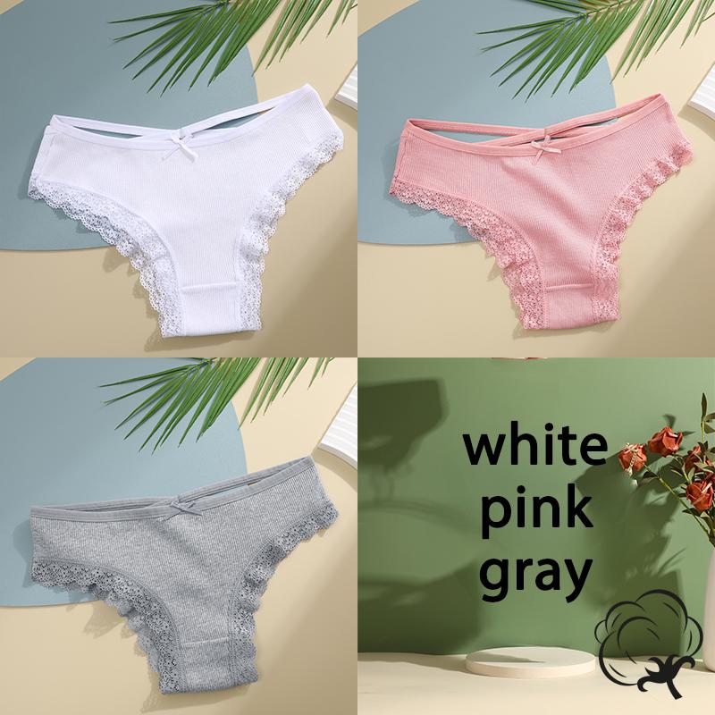 FINETOO 3 шт./компл. хлопковые трусы женские трусики со средней талией сексуальное нижнее белье женское нижнее белье трусики с бантиками удобные женские