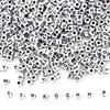 100/200 шт. много видов акриловые квадратные бусины с буквами и буквами для DIY браслета, ожерелья, изготовления ювелирных изделий
