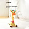 Soft Giraffe Stuffed Toys Repeat What You Say Lovely Swinging Plush Giraffe Dancing Animal Baby Toy for 6 To 12 Months Baby