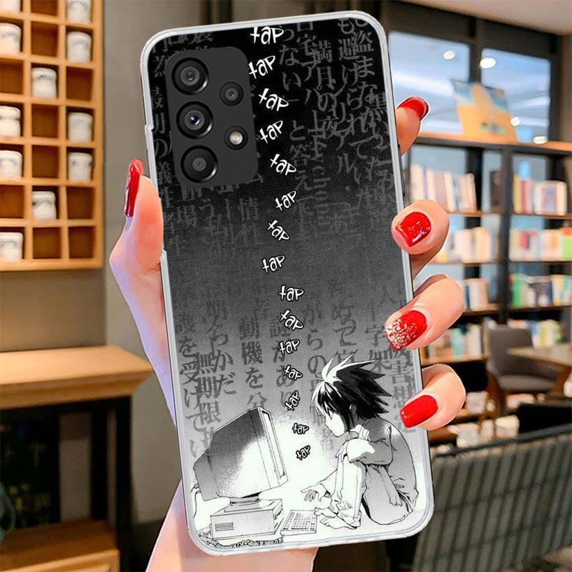 Чехол для телефона N-Note D-Death L Lawliet Для Samsung Galaxy A12 A22 A32 A52 A72 A02S Чехол для телефона Note 20 Ultra 10 S10 Plus A51 A71 A50