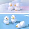 Cute Mini Yellow Ducks Ornament Tiny Duck Resin Handicraft Dollhouse Decorations