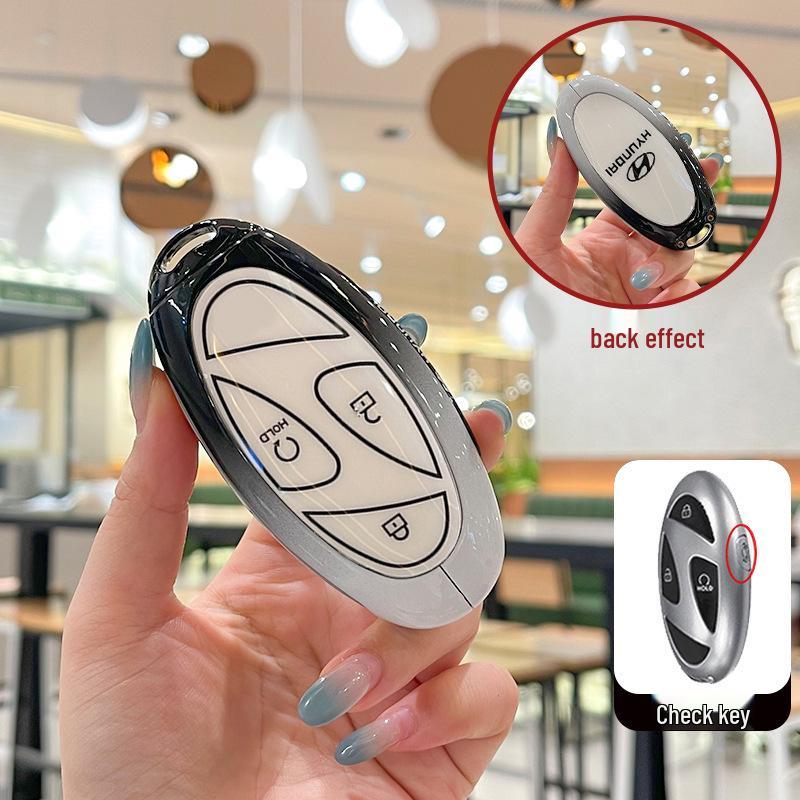 Чехол для ключа Hyundai Tucson L 2025: Полностью металлический корпус для новой модели 5-го поколения