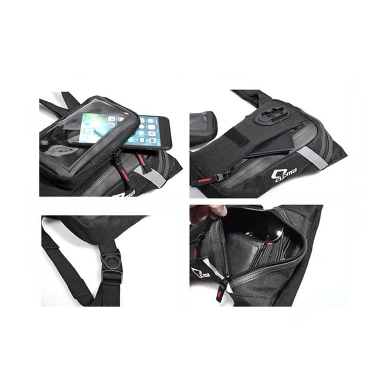 Мотоциклетная поясная сумка, Мотоциклетная поясная сумка, Прочный оксфорд, Водоотталкивающая, Сумка для рук для велосипеда, велоспорта, путешествий