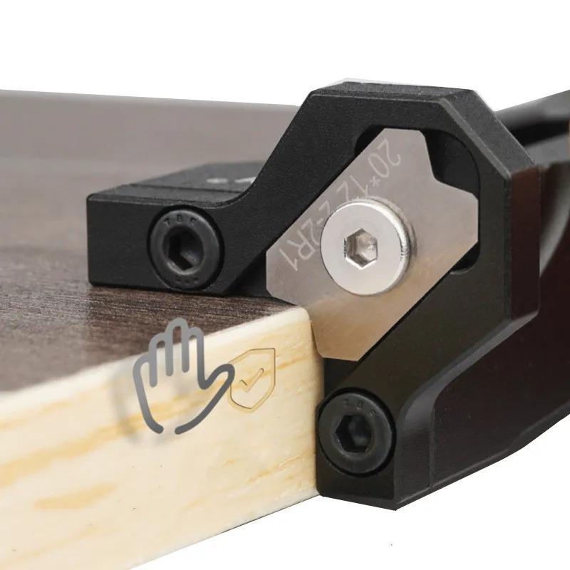 R1R2R3/набор строгальный станок для обработки фасок-деревообрабатывающий кромкооблицовочный инструмент для обрезки угловой дуги - ручной скребок для быстрого удаления заусенцев с кромок