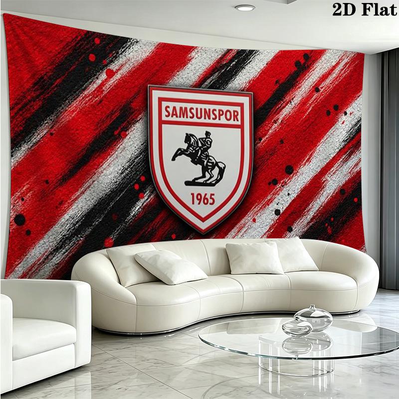 Samsunspor Wall Tapestry Aesthetic Wall Hanging Printed Fabric Blanket Decorative Tapestries for Bedroom Living Room Home Decor