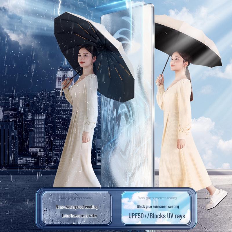 Автоматический складной зонт с 24 спицами, ветрозащитный, для мужчин, для дождя или солнца, с защитой от УФ-лучей