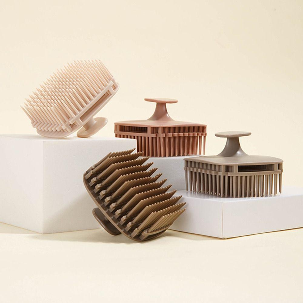 Square Shape Head Scalp Massage Comb Soft Body Massage Shower Brush Salon Hairdressing Tool Unisex