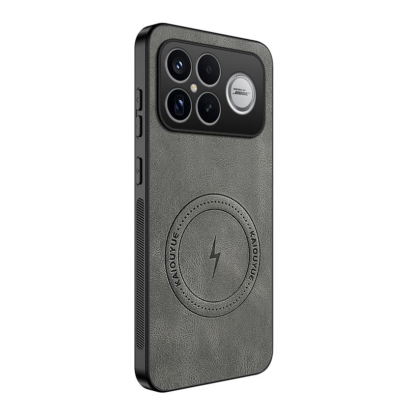 Для Xiaomi Redmi K90 Pro Max 5G/Poco F8 Ultra Магнитный чехол WANLONFENG Серия SD1 Текстура Наппа PC TPU Чехол для телефона