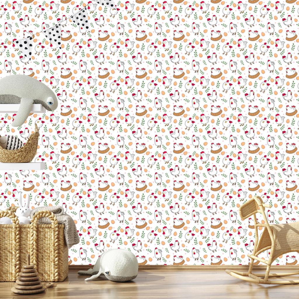 Kury Wallpaper White and Light Gray for Living Room and Bedroom 50x1000