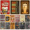 Cocktail Tin Sign Plaque Metal Sign Plate Vintage Posters Wall Art Decoration For Bar Pub Club Man Cave Iron Painting Home Decor