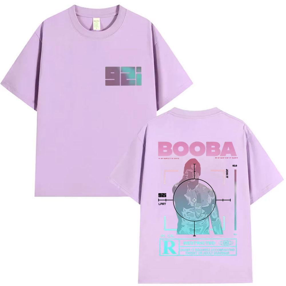 Rapper BOOBA B2O Tour 2025 Graphic T Shirts Men's Hip Hop Gothic Short Sleeve T-shirt Retro High Quality Cotton Tees Streetwear