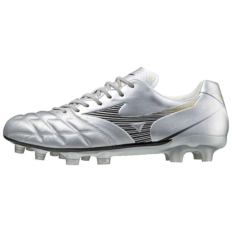 Mizuno Rebula Cup Elite Anti-Slip Durable Football Shoes Men Football Shoes Silver P1GA227009