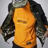 Timberland Спортивная толстовка с круглым вырезом в стиле камуфляжа с тигровыми полосками, мужская толстовка оранжевого цвета A27FR-U37