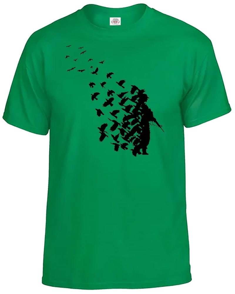 Banksy soldier peace pigeons hipster tshirt mens urban art fashion top tee