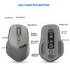 Беспроводная мышь с двойным режимом 2,4G + Bluetooth, с цифровым экраном, бесшумная, эргономичный дизайн, универсальная для офиса