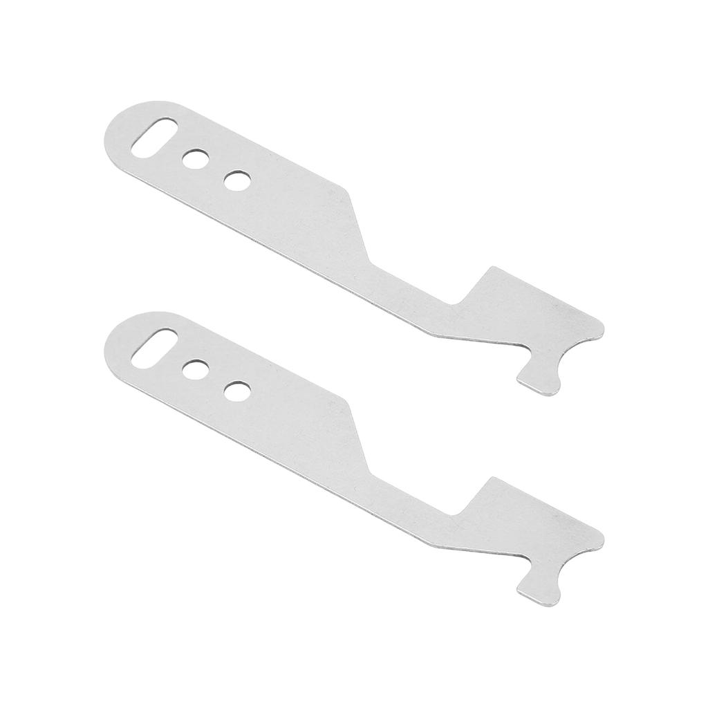 2Pcs Stainless Steel Unlocking Handle Compact Door Seam Lock Opener Portable Pry Bar Hand Tool Firefighting Tool