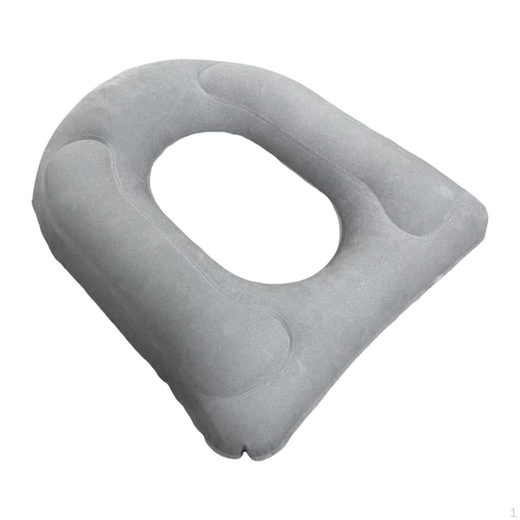 Air-Inflated Toilet Seat Support with Suction Cups for The Go