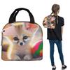 Cute Fennec Fox Insulated Lunch Bag for Women Kids Portable Food Boxes Thermal Lunch Box Tote