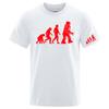 2026 Evolution Themed funny Logo Print Unisexs Refreshing and non stick to the body Sweatabsorbing Ice Silk Quickdry Tshirt