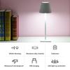 Simple Desk Lamp Decorative Desk Lamp Rechargeable Desk Lamp Metal Texture Ambient Lamp White 4000mAh