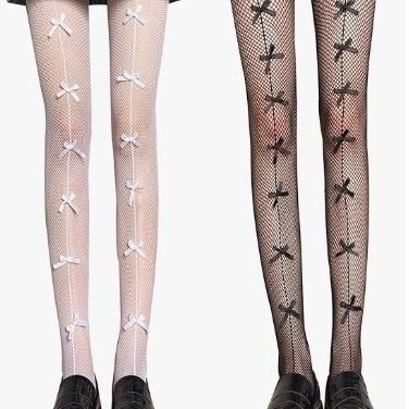 Mesh socks, fishnet socks, spring, summer and autumn, little moon, hollowed-out thin lace pantyhose, black backing silk, anti-hook silk.