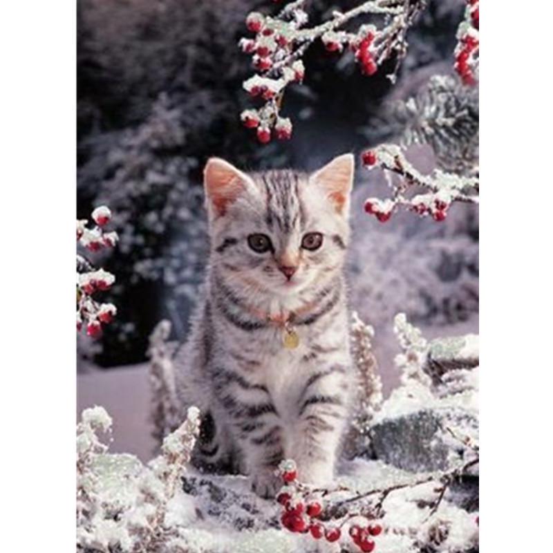 Полная квадратная/круглая алмазная живопись Горный пейзаж Горный хрусталь 5D Алмазная вышивка Тигр Олень Животное Мозаика Настенное искусство