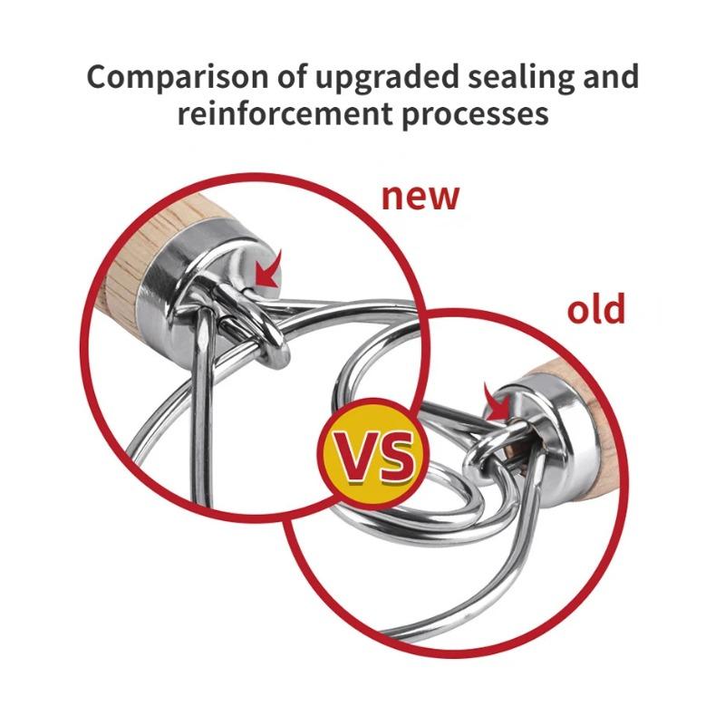 Большой ручной датский венчик для теста, миксер для хлеба из нержавеющей стали, миксер для торта, кондитерских изделий, палочка для взбивания яиц, кухонный блендер для выпечки, инструменты