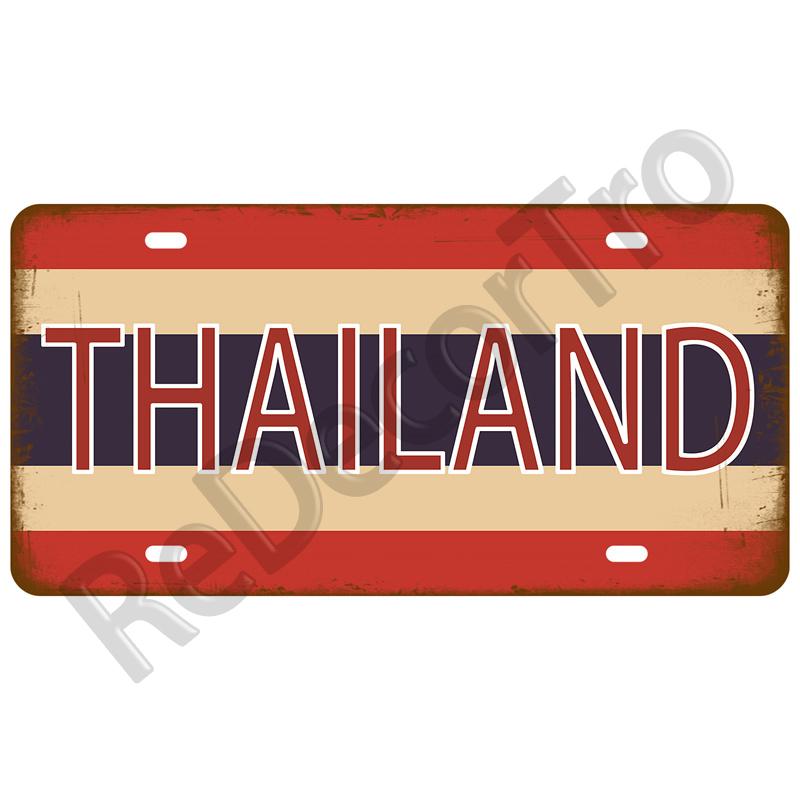 Retro Landmark Country Metal Sign Tinplates Plate Plaque Metal Vintage Tin Sign Home Decor For Man Cave Bar Pub Club Decoration