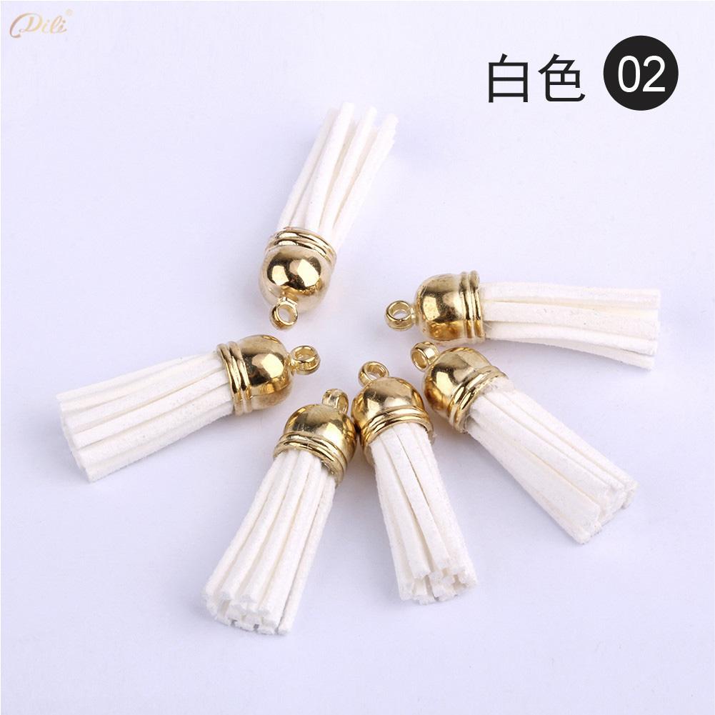 5/10/20Pcs 38mm Mini Leather Tassels Keychain Tassels For DIY Crafts Charms Earrings Bracelets Jewelry Making Supplies