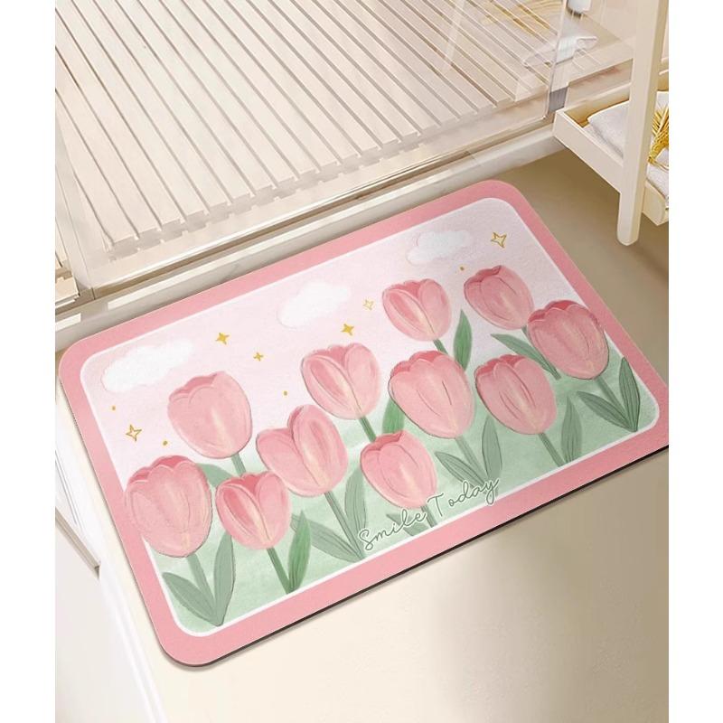 Итальянский коврик для пола в ванной, быстросохнущий коврик для ног из диатомовой грязи, туалет, туалет, коврик у двери туалета, впитывающий нескользящий ковер