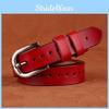 Women Leather Genuine Belt Metal Pin Buckle Jeans Waist Belt Decoration Fashion