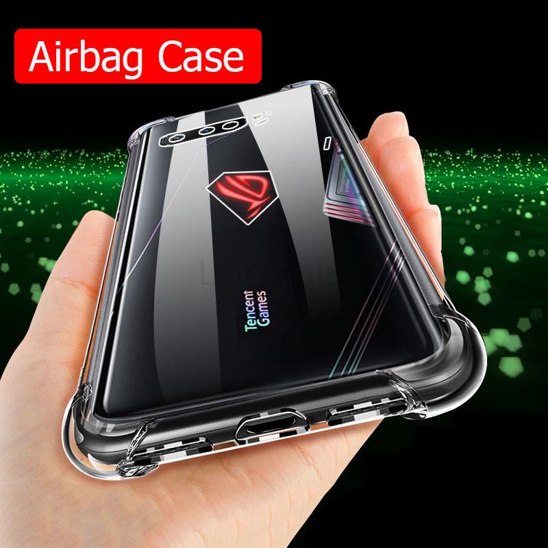 Чехол для Asus ROG Phone 6 Pro 3 ZS661KS, Airbag, Мягкая прозрачная задняя крышка, Чехлы для телефона ASUS Rog Phone 5 Pro Ultimate