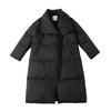 Autumn and winter new down jackets for women's long high-necked straight thin warm jackets thickened white duck down thickened for women