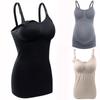Breastfeeding Vest High Elastic Upper Button Buckle Maternal Nursing Bra Vest Nursing Underwear
