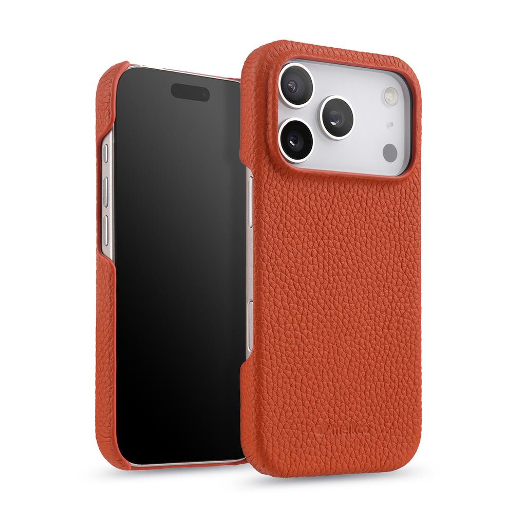Melkco Genuine Cowhide Leather Case for iPhone 17 Pro Max 17 Air 16 Plus 16E Wireless Charging Business Lens Protective Cover