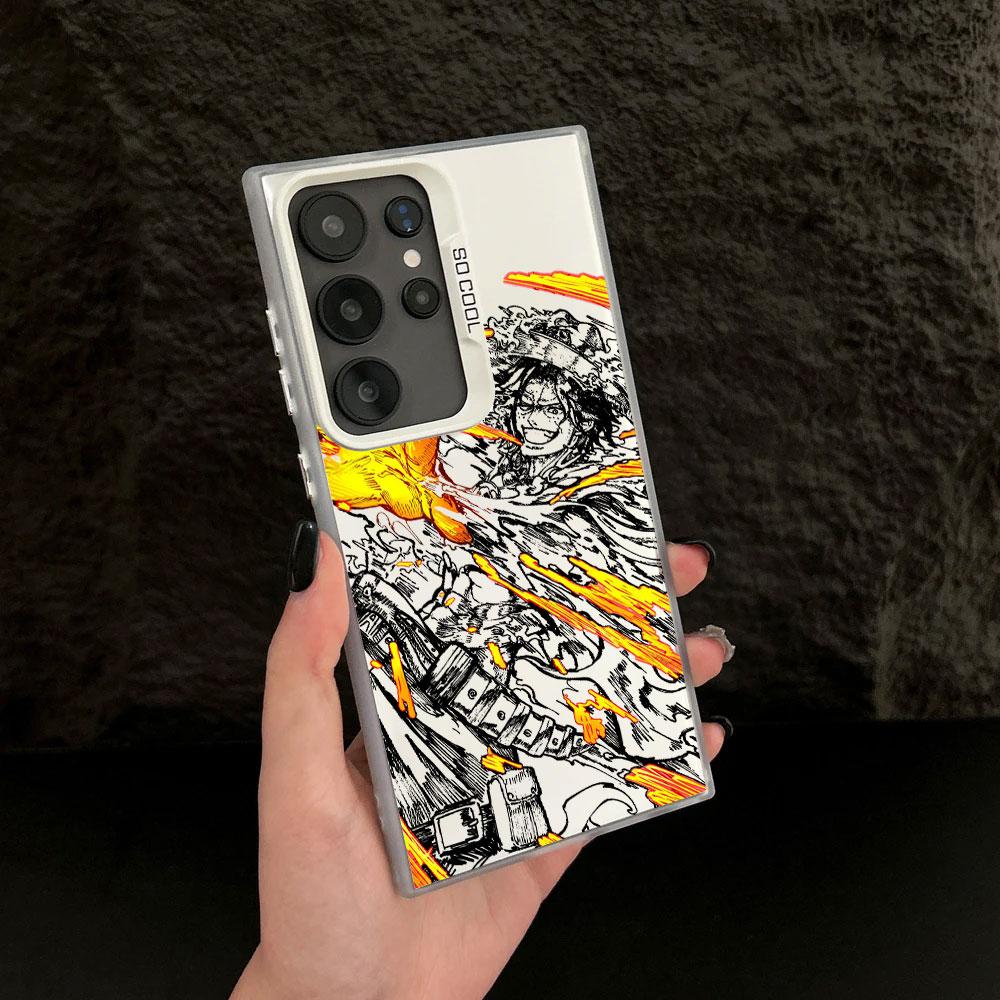 Roronoa Zoro One Aces Piece Anime Case For Samsung S26 S25 S24 Ultra Cases For Galaxy S23 S22 S21 FE Ultra S26 Plus Phone Cover