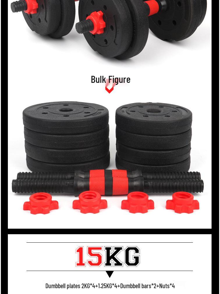 Adjustable Men’s Home Dumbbell & Barbell Set (10kg/20kg/30kg)