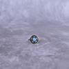 Natural Labradorite lotus Ring Silver Oxidized Labradorite Ring Gemstone Ring For Women Healing Gemstone Ring Bridesmaid Gifts