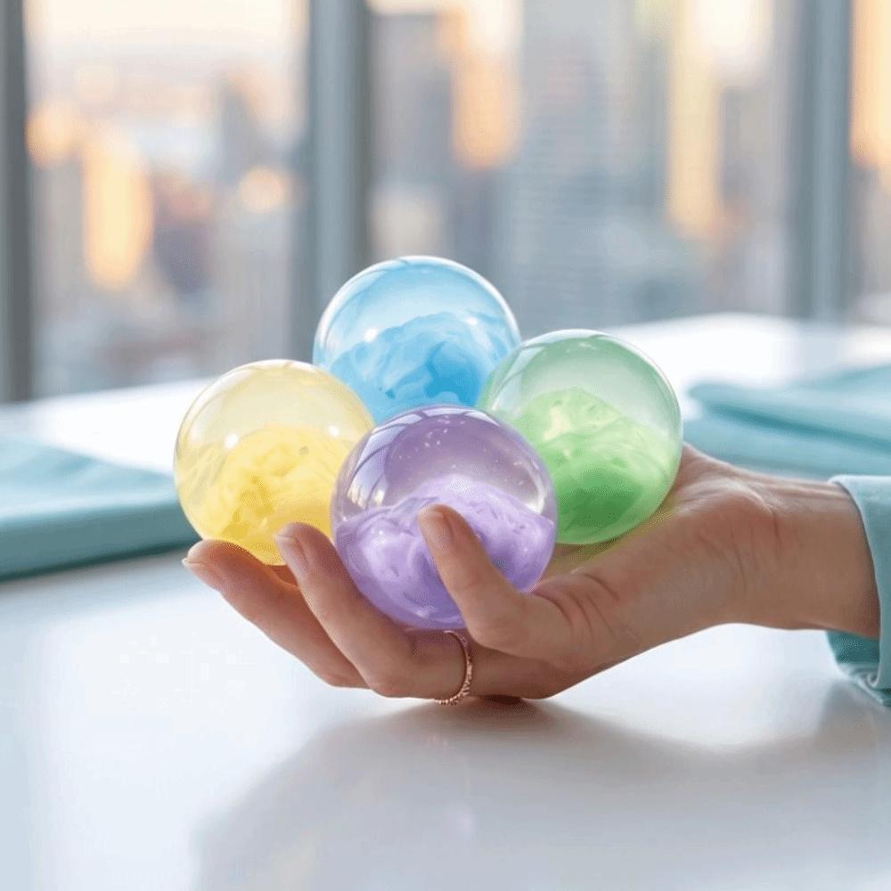 Super Soft Crystal Ball Squeeze Toy Transparent Sensory Fidget Toy Slow Rising Ball Children Gifts