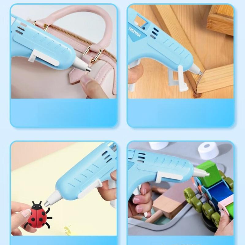 Children's Hot Melt Adhesive Gun 20W Industrial Grade Leak Proof Adhesive Handmade Household Rapid Heating Melting High Adhesive Hot Melt Adhesive Gun