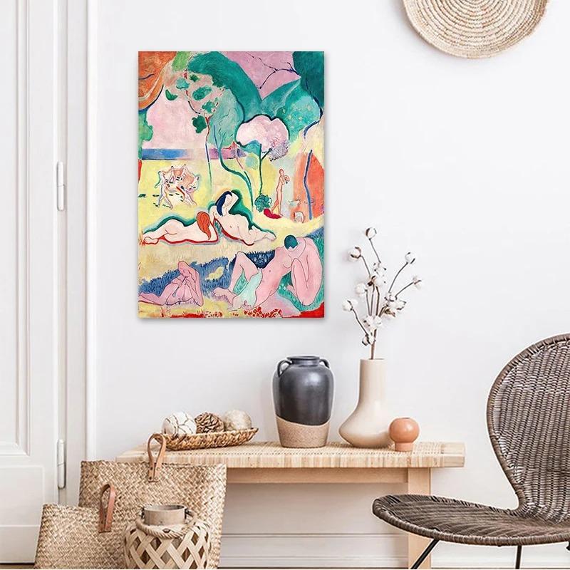 Матисс Ретро Плакаты И Принты Абстракционизм Пейзаж Холст Картина Настенное Искусство Для Гостиной Украшения Дома