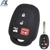 Для Toyota Yaris Tacoma Camry Corolla 4 кнопки силиконовый автомобильный пульт дистанционного управления брелок чехол