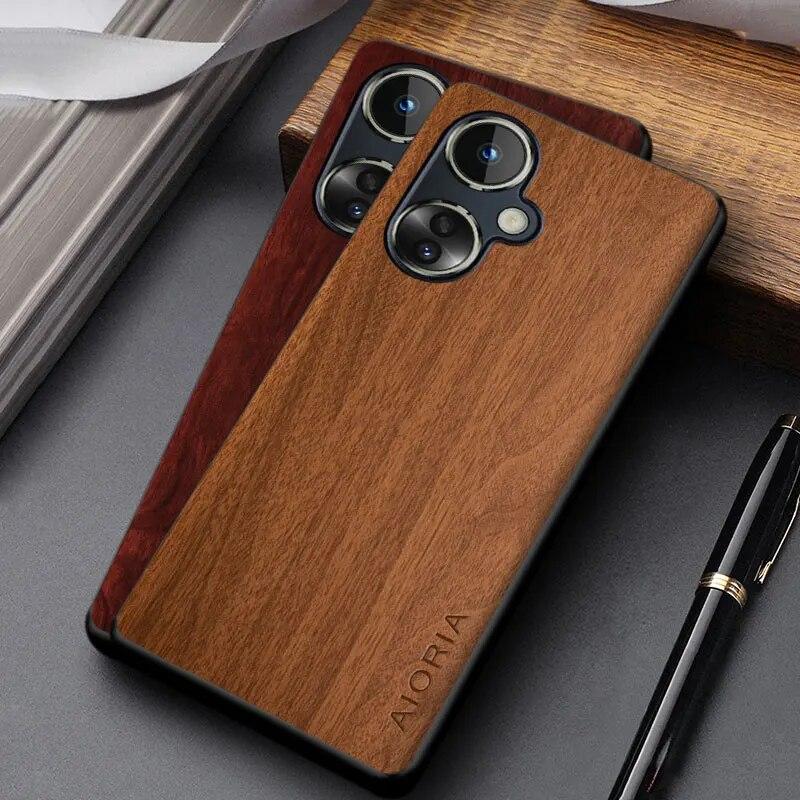 Чехол для OnePlus Nord N30, чехол из искусственной кожи с деревянным бамбуковым узором для OnePlus Nord N30, чехол