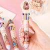 10 Colors Capybara 0.5mm Ballpoint Pen Colorful Ink Gel Pens Silicone Kawaii Pens School Office Supplies Stationery